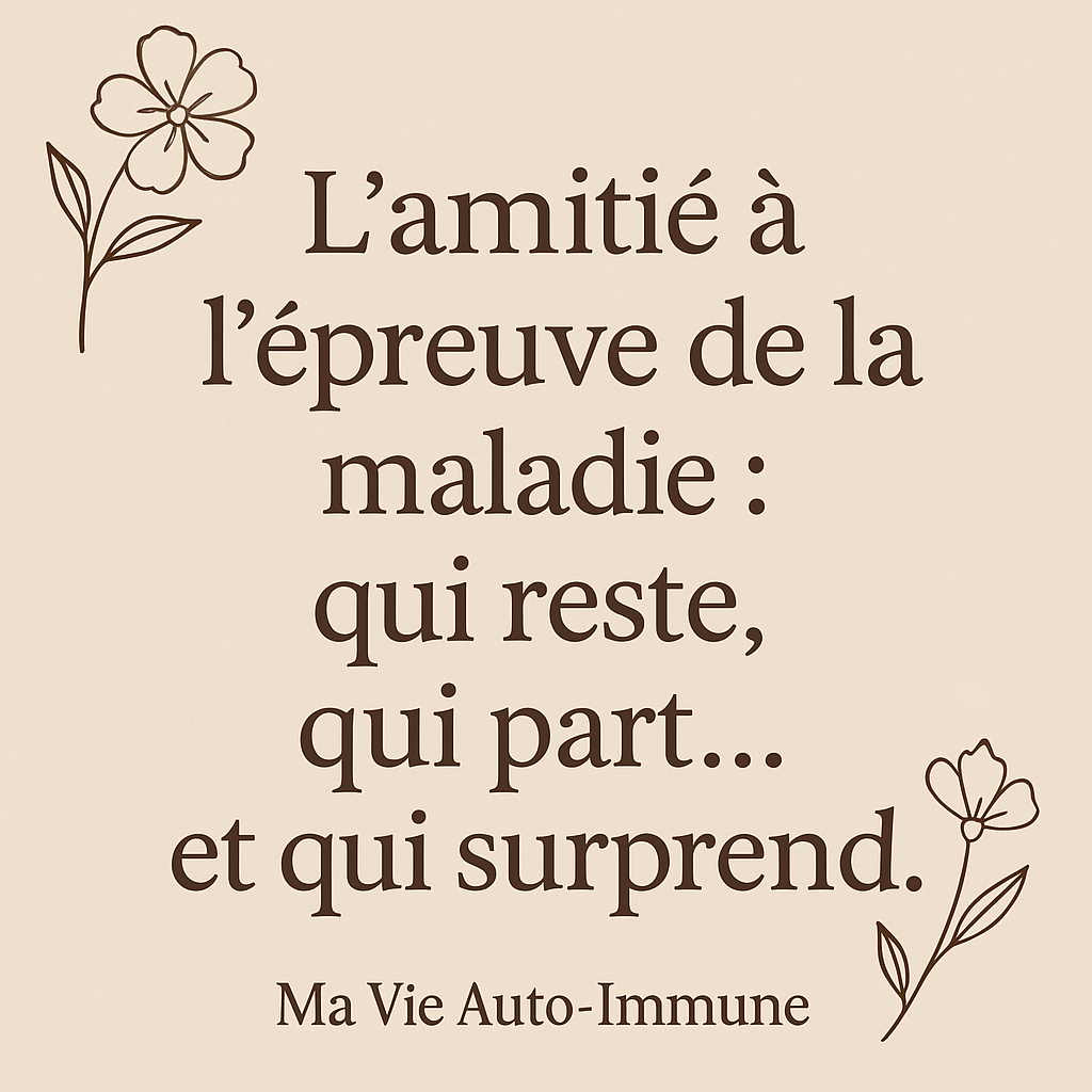 🤍 L’amitié à l’épreuve de la maladie : qui reste, qui part… et qui&nbsp;surprend