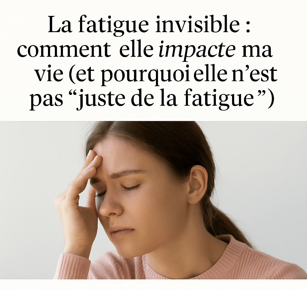 ✍️ La fatigue invisible : comment elle impacte ma vie (et pourquoi elle n’est pas « juste de la fatigue&nbsp;»)