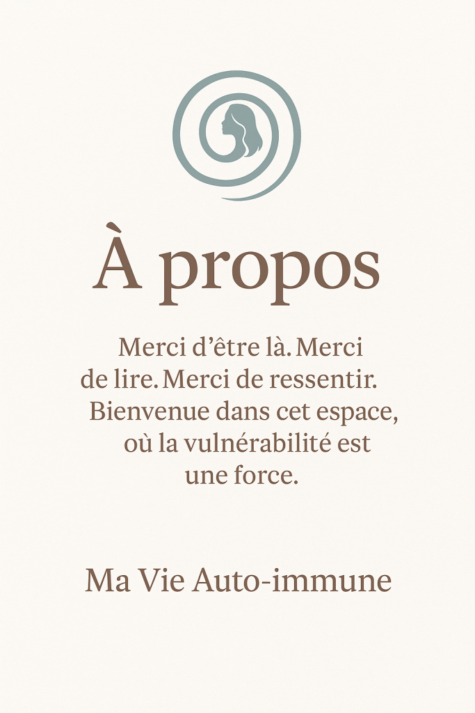 Illustration douce avec une femme assise, entourée de plantes, représentant la réflexion, la résilience et la vie avec une maladie invisible.