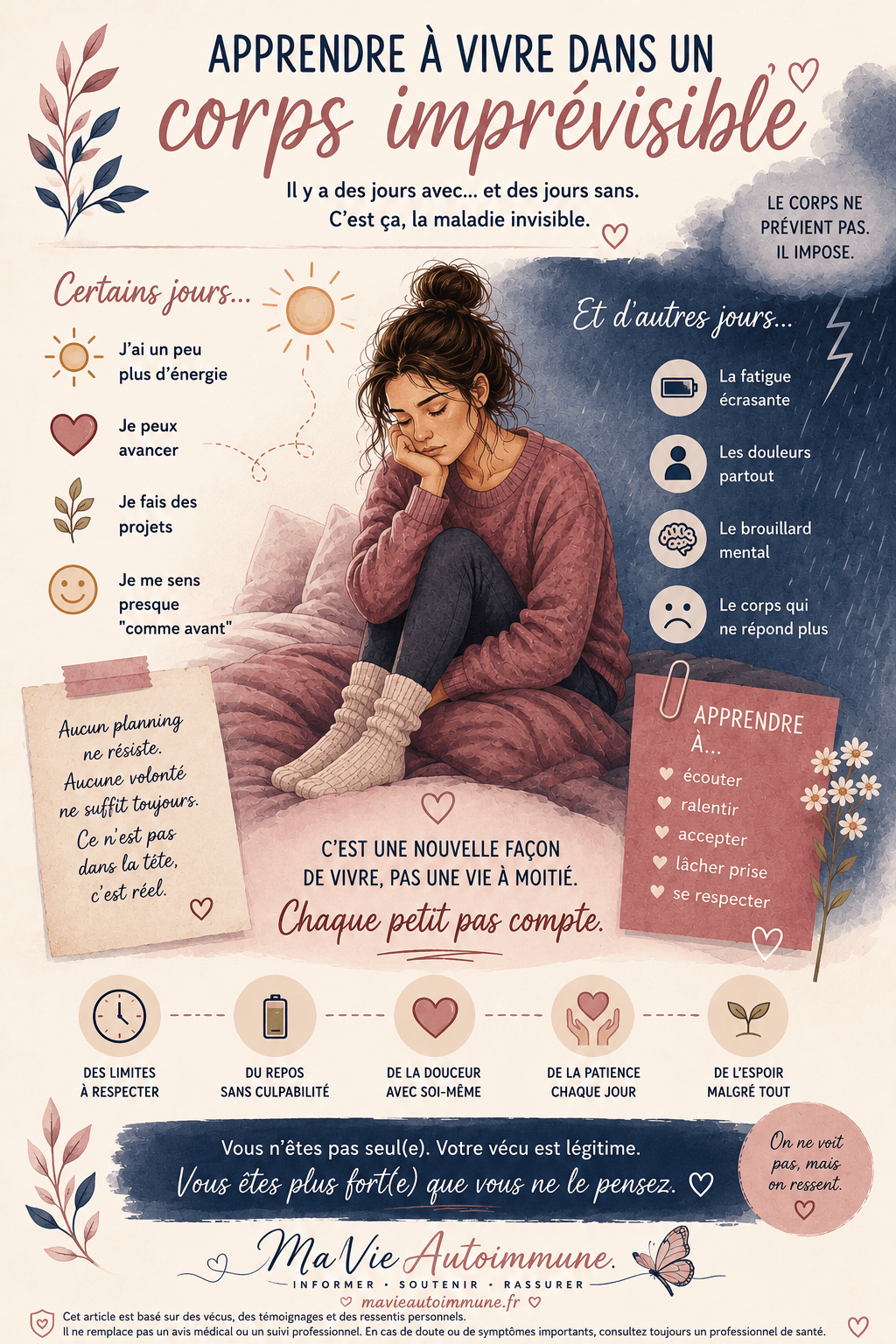 Apprendre à vivre dans un corps imprévisible